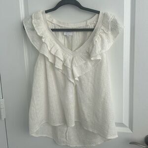 Sundays Beautiful eyelet sleeveless blouse